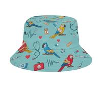 Parrots Medical Supplies Hearts Cappello Pescatore Casual Cappello da Sole Unisex Cappelli Pesca per Spiaggia Estivo Viaggio