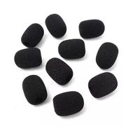 Parrott B350 - 10 pezzi di ricambio in schiuma nera per cuffie BlueParrott B450 B550 C400 S450 B250 B350, per microfono, parabrezza e filtri antipop