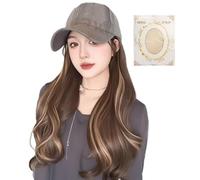 Parrucca a Cappello,Cappello Con Capelli Incorporati Per Donne - Parrucca alla per Viaggio Attività all'Aperto Shopping Vacanza Appuntamenti Quotidiani Passeggiata in Città Spettacolo