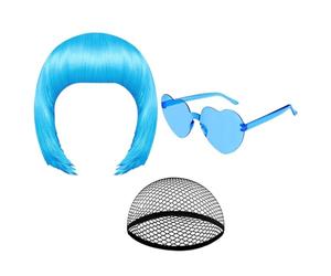 Parrucca a caschetto per cosplay al neon, parrucche per giochi di ruolo, per donne e ragazze, per spettacoli teatrali, eventi a tema, convegni in costume, feste in maschera, giochi scolastici