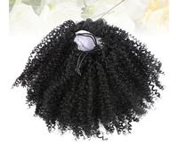 Parrucca a coda di cavallo corta realistica Parrucche di capelli afro crespi