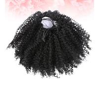 Parrucca a coda di cavallo corta realistica Parrucche di capelli afro crespi