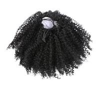 Parrucca a coda di cavallo corta realistica Parrucche di capelli afro crespi