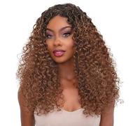 Parrucca ad onda profonda capelli, parrucche per capelli ad onda profonda,Parrucche di pizzo berretto a maglie traspirante design umano reale | Cinghie regolabili per capelli, estensioni di