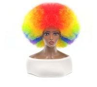 Parrucca Afro Anni '70 Con Frangia Per Donne Nere - Parrucca Sintetica Corta, Riccia Crespa, Soffice E Rimbalzante Per La Festa Di Halloween, Cosplay Di Natale, Uso Quotidiano