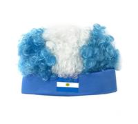 Parrucca afro Carnevale Parrucca Colorata Partito Ricci Calcio Afro Parrucche Ricci 54cm Divertente Copricapo per Eventi Sportivi Carnevale Natale Carnevale Unisex Festival Accessori Costumi