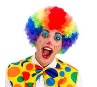 Parrucca Afro Da Clown Multicolore Per Uomini E Donne Costume Da Circo