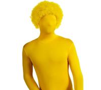 Parrucca Afro Deluxe Gialla Seconda Pelle Unica Per Adulti