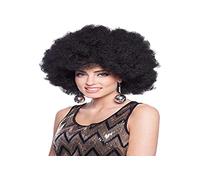 Parrucca afro nera XL