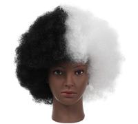 Parrucca afro: parrucca afro per donna - Decorazione sintetica per la testa,