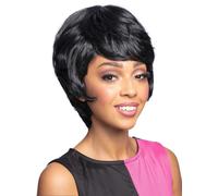 Parrucca Alveare Castano Ramato Biondo Nero 50s 60s 70s Donna Mod Costume Nuovo