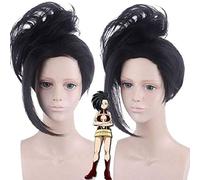 Parrucca Amajiki Tamaki Nero Breve Capelli Sintetici My Hero Academia Boku No Hiro Akademia Parrucche Cosplay + Berretto Parrucca Amajiki Tamaki Tamaki Parrucca 706