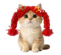 Parrucca Animali | Per Animali Con Morbide - Copricapo Per Cani E Decorazione Cosplay Per Gatti | Per Cani Di Tutte Le Taglie Fotografia Domestica Festa E Gioco Di Ruolo Halloween Natale Compleanno