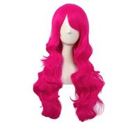 Parrucca Anime Bidimensionale Cos Parrucca Lunga Colore Capelli Ricci Rosa