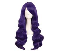 Parrucca Anime Bidimensionale Cos Parrucca Lunga Di Colore Dei Capelli Ricci Viola