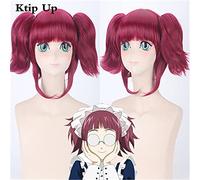 Parrucca Anime Black Butler Mey Rin Parrucca Cosplay Capelli Sintetici Per Parrucche Da Festa Da Donna Con Doppie Code Di Cavallo