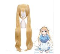 Parrucca anime Blend S Kaho Hinata Parrucca Cosplay Costume da donna 100 cm Ricci Lunghe resistenze al calore Parrucche sintetiche + Cappellino parrucca come da foto