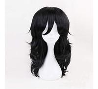Parrucca Anime Boku no Hero Academia Shouta Aizawa Parrucche Cosplay My Hero Academia Capelli sintetici neri ondulati Parrucca festa di Halloween