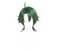 Parrucca anime cosplay Anime. Sk. Joe Cosplay Parrucca verde corta rettilineo Mullet Hair Ponytail resistente al calore SK8 L'Infinity Halloween + parrucca cappuccio