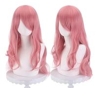 Parrucca Anime Cosplay Capelli Ricci Lunghi Multicolori Europei E Americani Da 70 Cm, Capelli Leggermente Ricci