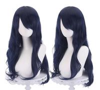 Parrucca Anime Cosplay Capelli Ricci Lunghi Multicolori Europei E Americani Da 70 Cm, Capelli Leggermente Ricci