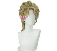 Parrucca Anime Cosplay Dio Brando Cosplay JoJo Bizarre Adventure Cosplay Uomo Parrucca corta dorata Cosplay Parrucca Cosplay Anime Parrucche sintetiche resistenti al calore