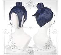 Parrucca Anime Cosplay Fire Emblem ThreeHouses Felix Parrucche Cosplay Capelli sintetici Panino blu Frangetta blu Consigli di bellezza Gioco di ruolo di Halloween + Cappellino per parrucca Cina Blu