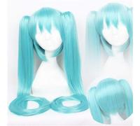 Parrucca anime Hatsune Miku Vocaloid Parrucca cosplay Black Rock Shooter Senbon Zakura Parrucche Lunghe sintetiche Chip per capelli Coda di cavallo + Cappellino parrucca DM120 17