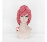 Parrucca Anime JOJO Bizzarra Avventura Vento d'oro Trish Una Parrucche Cosplay Capelli rosa Parrucca da festa in costume di Halloween MZ-1381
