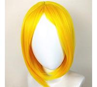 Parrucca Anime Land of the Lustrous Diamante Giallo Cosplay Houseki no Kuni Parrucca per capelli corti Parrucche per feste da Halloween 35cm