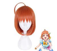Parrucca Anime LoveLive Sunshine Takami Chika Parrucca Cosplay Aqours Parrucche sintetiche per donna + Cappellino parrucca gratuito