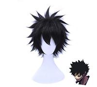 Parrucca Anime My Hero Academia Dabi Cosplay Boku No Hero Academia Capelli neri sintetici corti Parrucche da festa di Halloween + Parrucca Cap QX-002