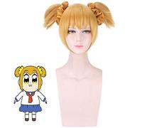 Parrucca anime PPOP TEAM EPIC Popuko Cosplay Parrucca sintetica resistente al calore per la festa di Halloween Parrucca carnevale e anello per capelli