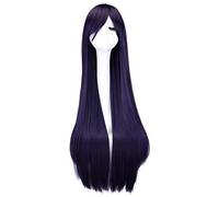 Parrucca anime unisex da 40 "100 cm parrucca anime unisex con parrucche da costume di Halloween marginale (Colore : Purple)