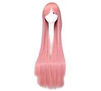 Parrucca anime unisex da 40 "100 cm parrucca anime unisex con parrucche da costume di Halloween marginale (Colore : Pink)