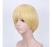parrucca anime YURI su ICE Cosplay Katsuki Yuuri Victor Nikiforov Yuri Plisetsky Parrucche corte per capelli sintetici + Parrucca gratis Cap D
