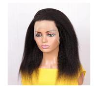 Parrucca Anteriore In Pizzo Sintetico Diritta Crespa Con Parte Centrale Morbida Prepizzicata Bob Corto Da 16 Pollici 180 Densità Capelli Del Bambino Senza Colla Facile Da Indossare