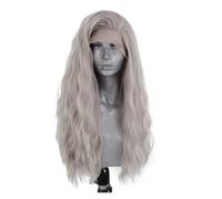 Parrucca anteriore in pizzo sintetico ondulato lungo, parrucche for capelli castani, compatibile for le donne, linea sottile, cosplay frontale(4503,20inches)