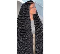 Parrucca Anteriore In Pizzo Trasparente Per Capelli Umani Con Onda Profonda 13X6 HD Glueless 13X4 Parrucche Frontali In Pizzo Ondulato Riccio Per Donna 180 20Inch#13X6 HD Lace Wig