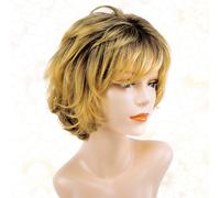 Parrucca anteriore pizzo Gabor capelli ondulati festa perOnda corta Curly