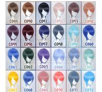 Parrucca Basic Cosplay Doujin Anime Men MSN dritta corta ragazzo uomo parrucc...