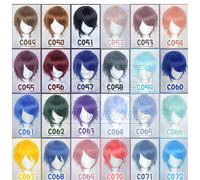 Parrucca Basic Cosplay Doujin Anime Men scalp dritta corta ragazzo uomo parru...
