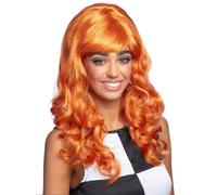Parrucca Bellezza A Cera Auburn Riccia Lunga Per Donne Accessorio Per Costume