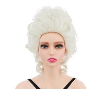 Parrucca Bianca Antonietta Costumi in maschera Accessorio per donne adulte