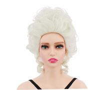 Parrucca Bianca Antonietta Costumi in maschera Accessorio per parrucche Antonietta per donne adulte