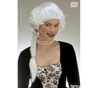 PARRUCCA BIANCA CON TRECCIA DUCHESSA JOSEPHINE CARNEVALE