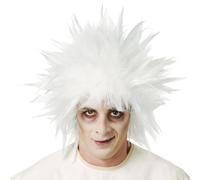 Parrucca Bianca Da Scienziato Pazzo Per Trattamento Shock