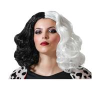 BigBuy Carnival EAN: 8422259802358 parrucca bianca e nera