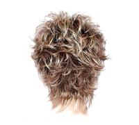 Parrucca bionda corta, parrucche morbide a strati, taglia unica, regolabili, per capelli corti, parrucche sintetiche opache traspiranti per le donne Oro cenere, Oro cenere