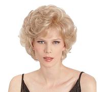 Parrucca Bionda Corta Per Le Donne, Soffice Fibra Resistente Al Calore Non Deformabile Parrucca Riccia Aspetto Naturale Parrucca Elegante Per Tutti I Giorni, Costume Cosplay